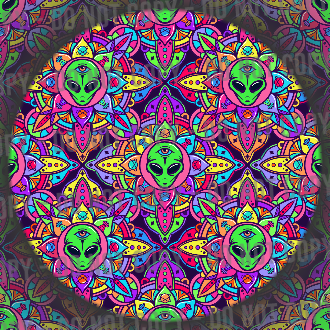 Alien Mandala - Rainbow