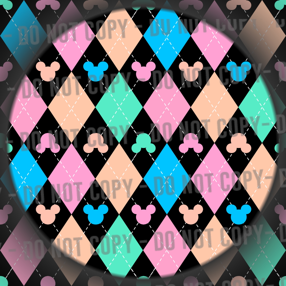 Argyle Mouse - Pastel