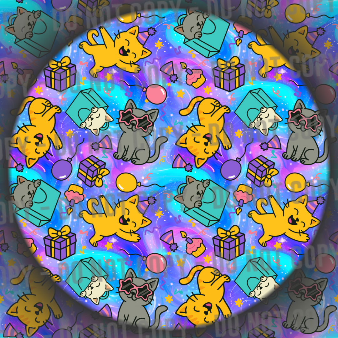 Birthday Cats - Galaxy