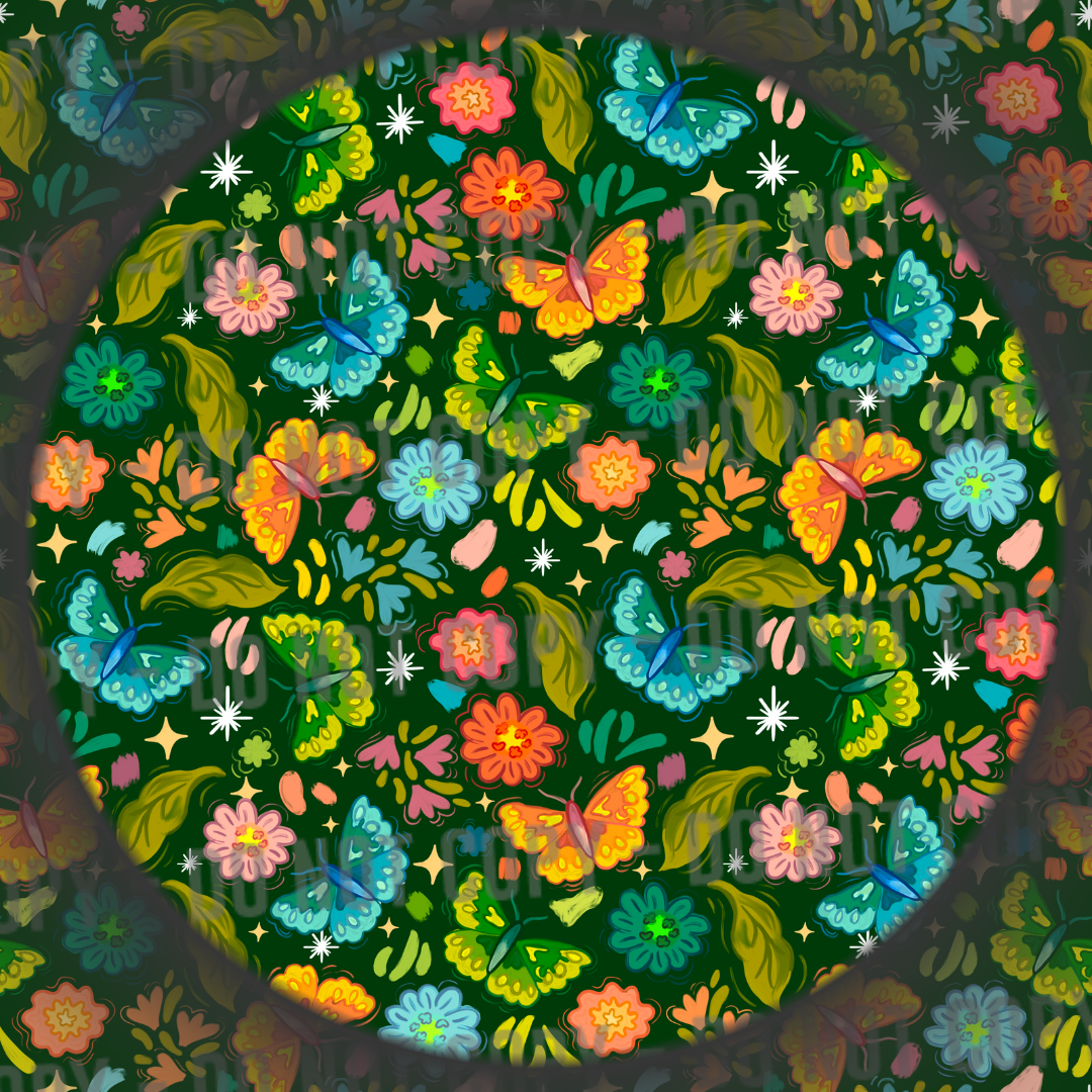 Butterflies - Dark Green