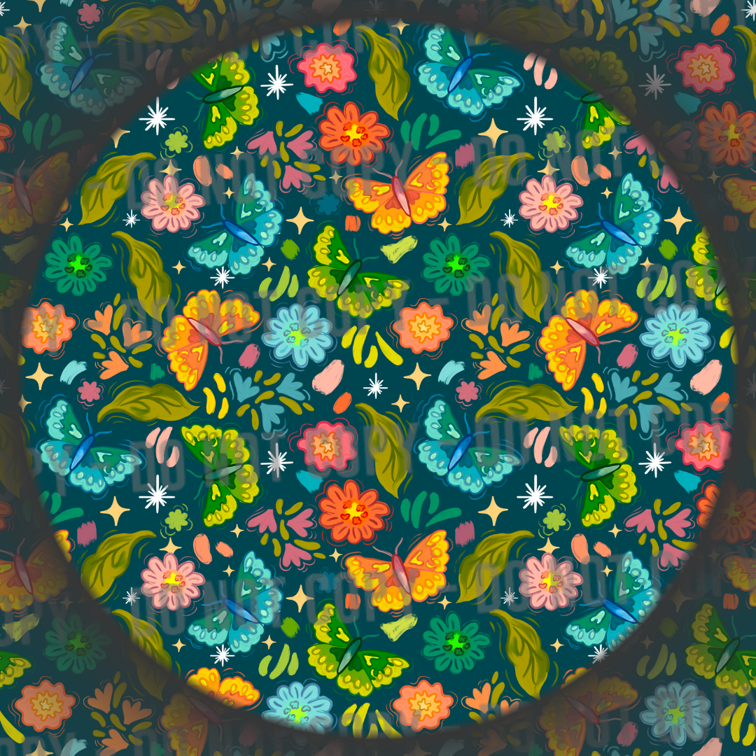 Butterflies - Teal