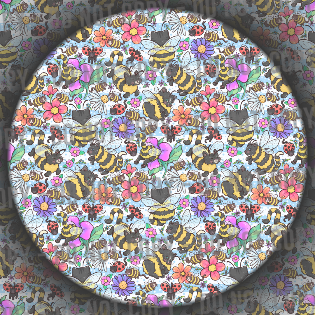 Cat Bees - Light Blue