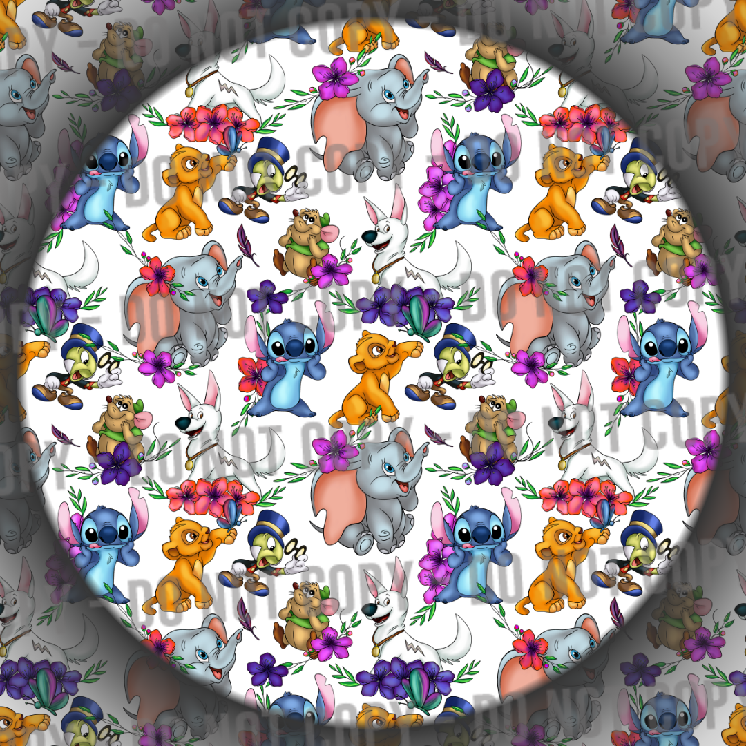 Clear Vinyl - Floral Characters