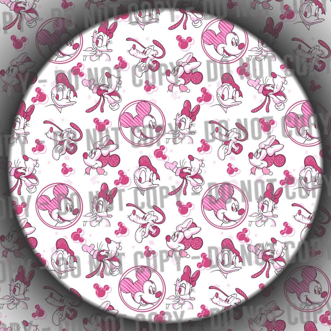 Clear Vinyl - Pink Characters