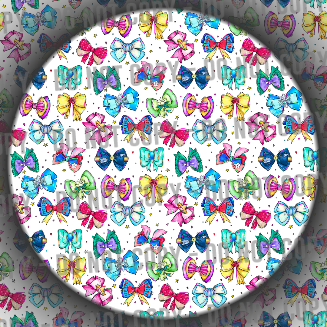 Clear Vinyl - Princess Bows