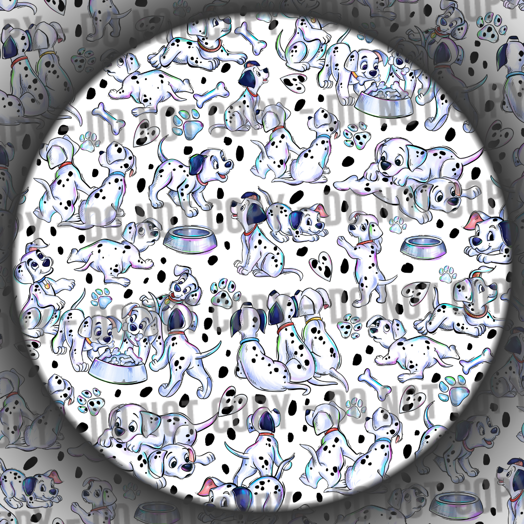 Clear Vinyl - Dalmatian Spots - 1