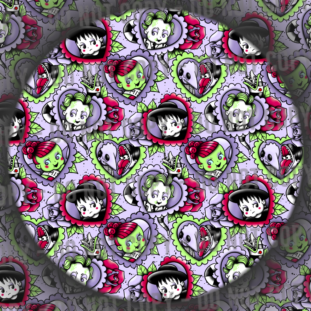 Cute Beetle Tattoos - Purple