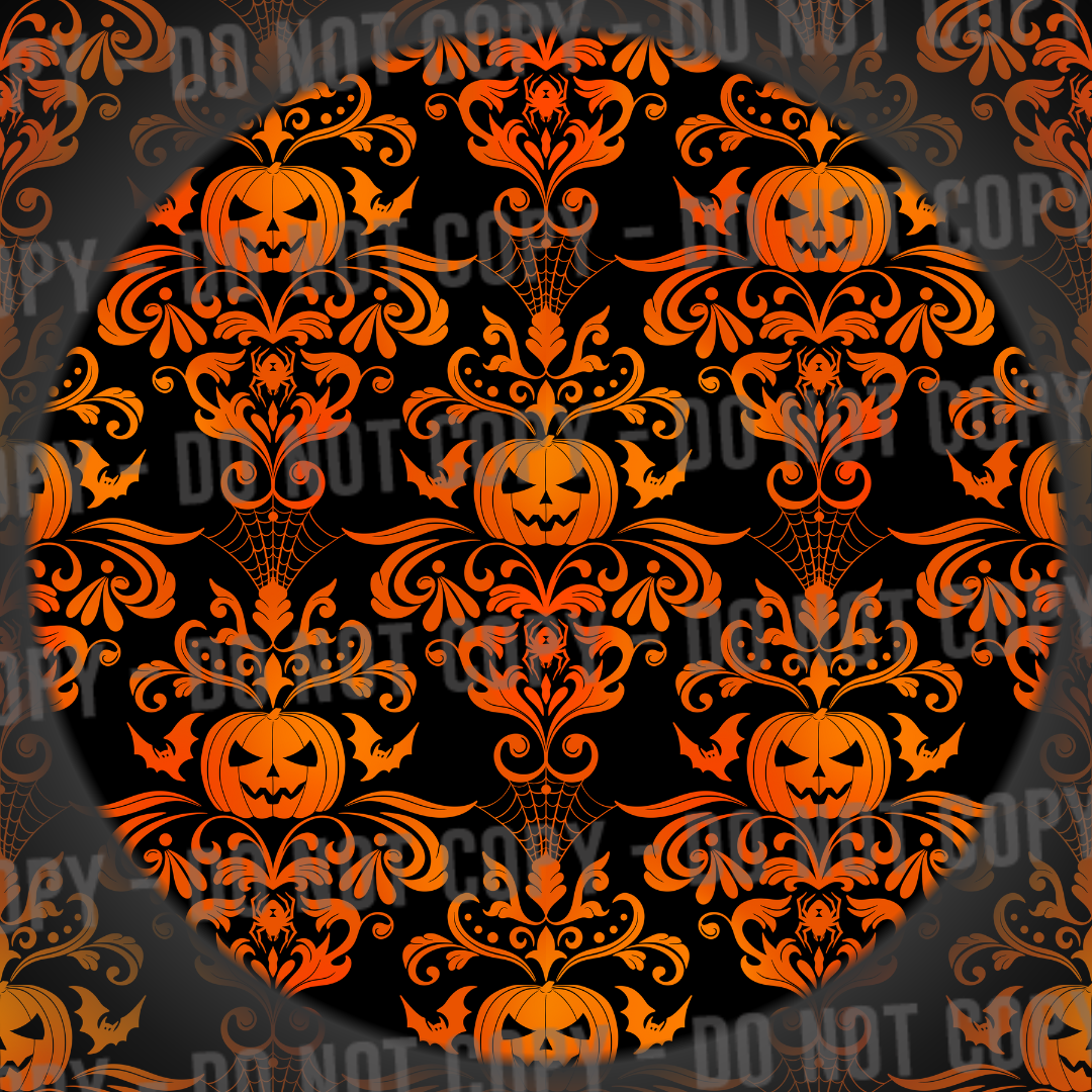 Damask Pumpkins - Black