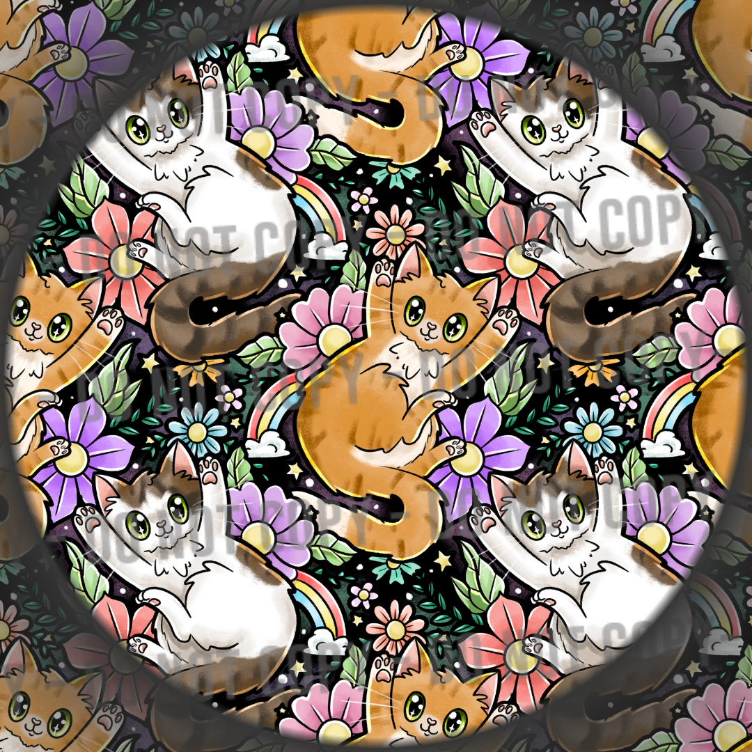 Floral Kittens - 1