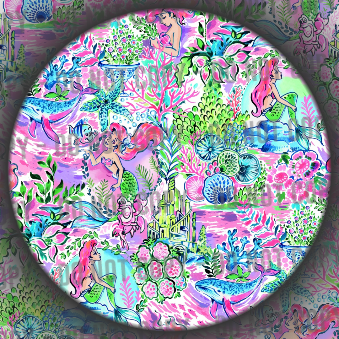 Floral Mermaid - Pink