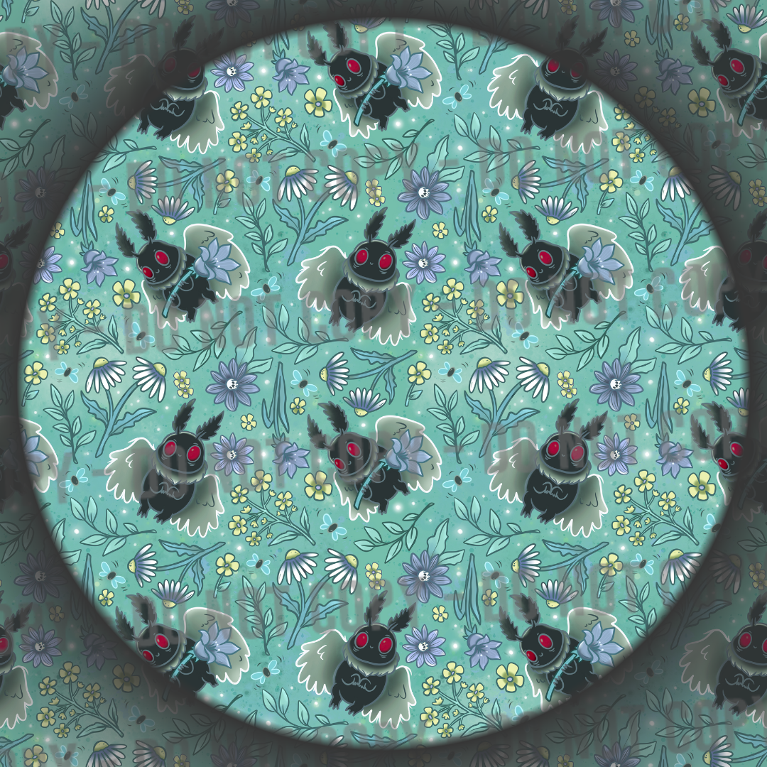 Floral Mothman - Green