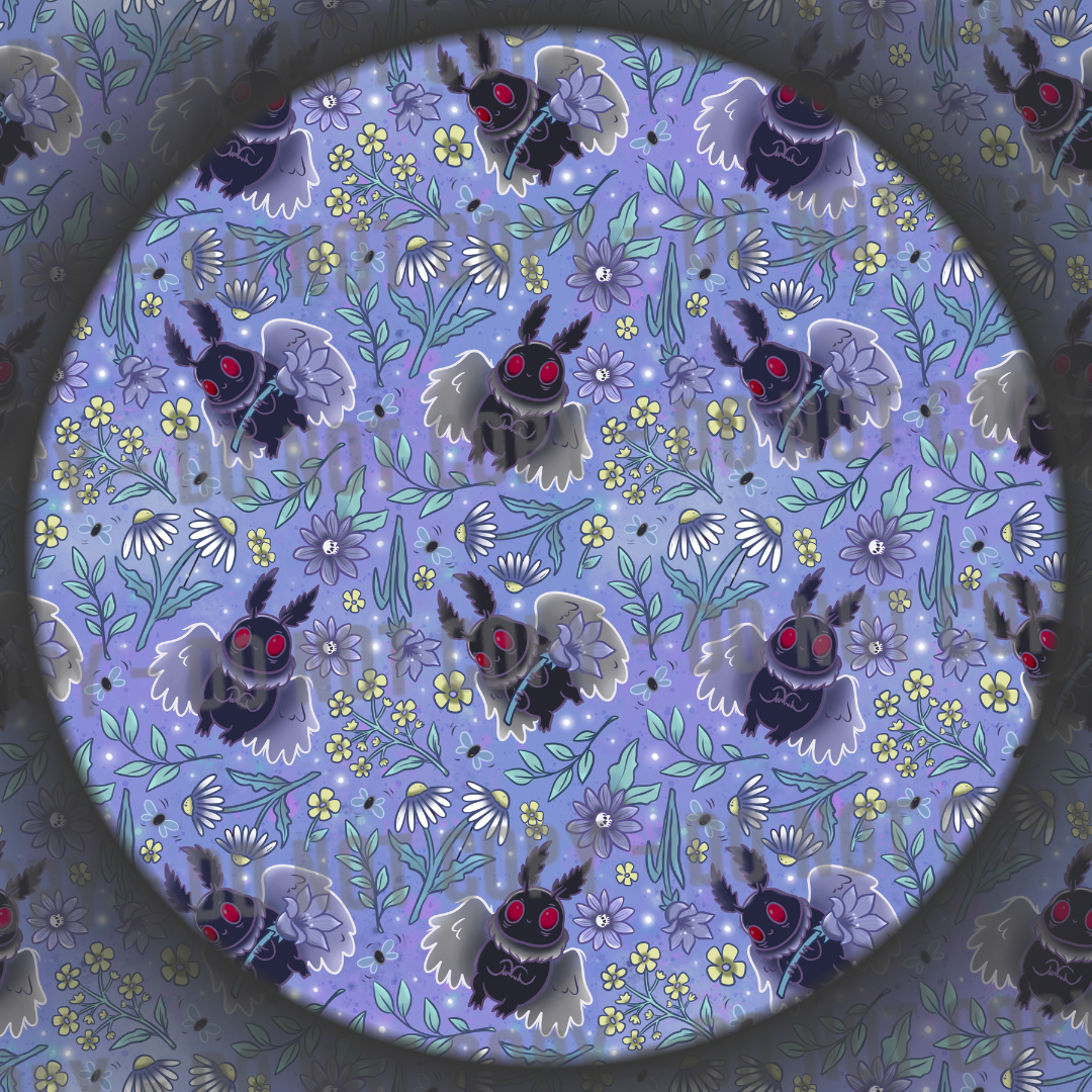 Floral Mothman - Purple