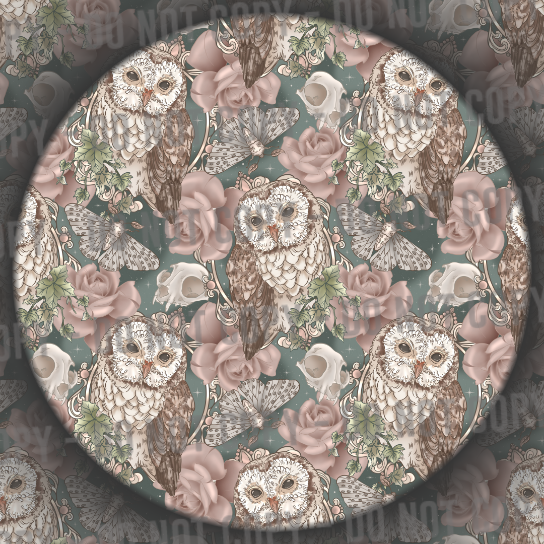 Floral Moths, Skulls & Owls - 2