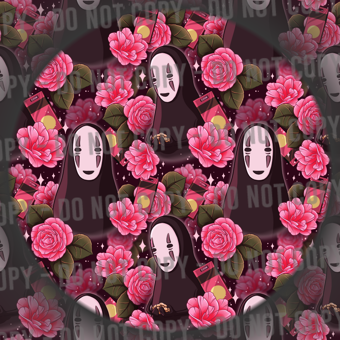 Floral No Face - Pink