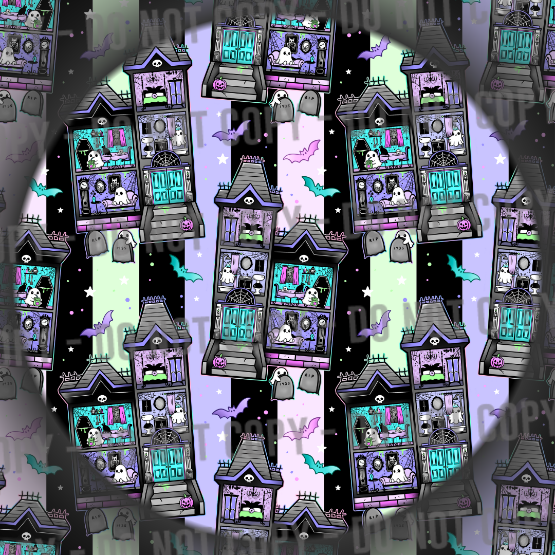 Ghost House - Pastel Stripe