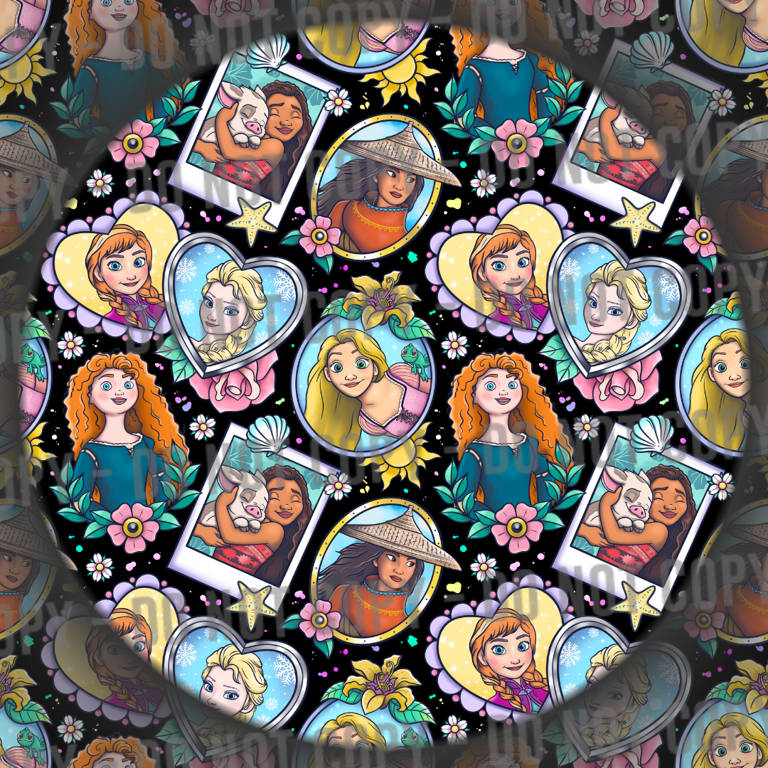 Modern Princess Tattoos - Black