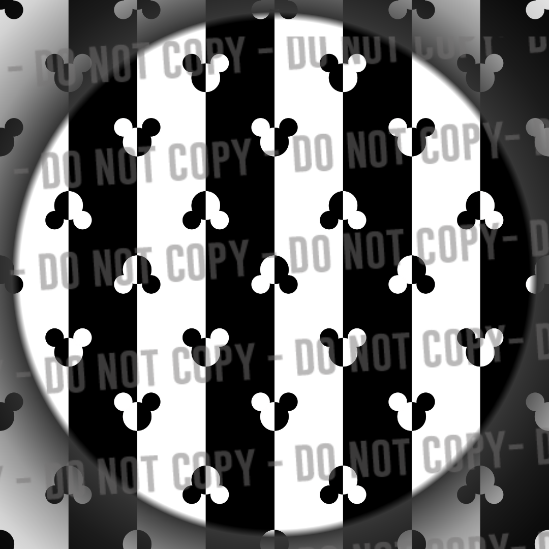 Mouse Stripes - Monochrome