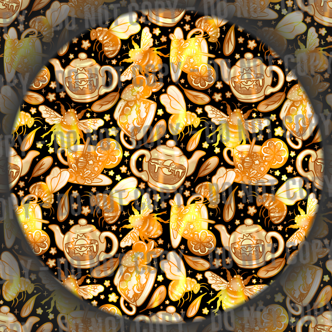 Porcelain Bees & Tea - Orange