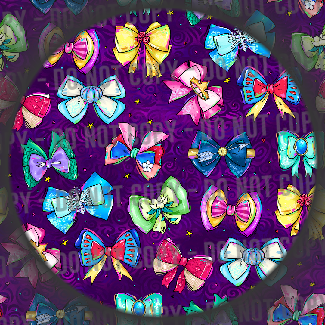Princess Bows - Purple