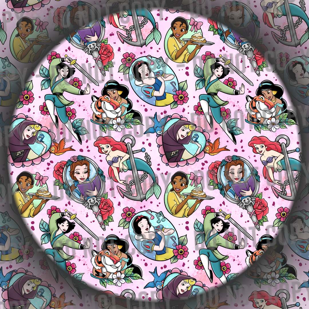 Princess Tattoos - Pink
