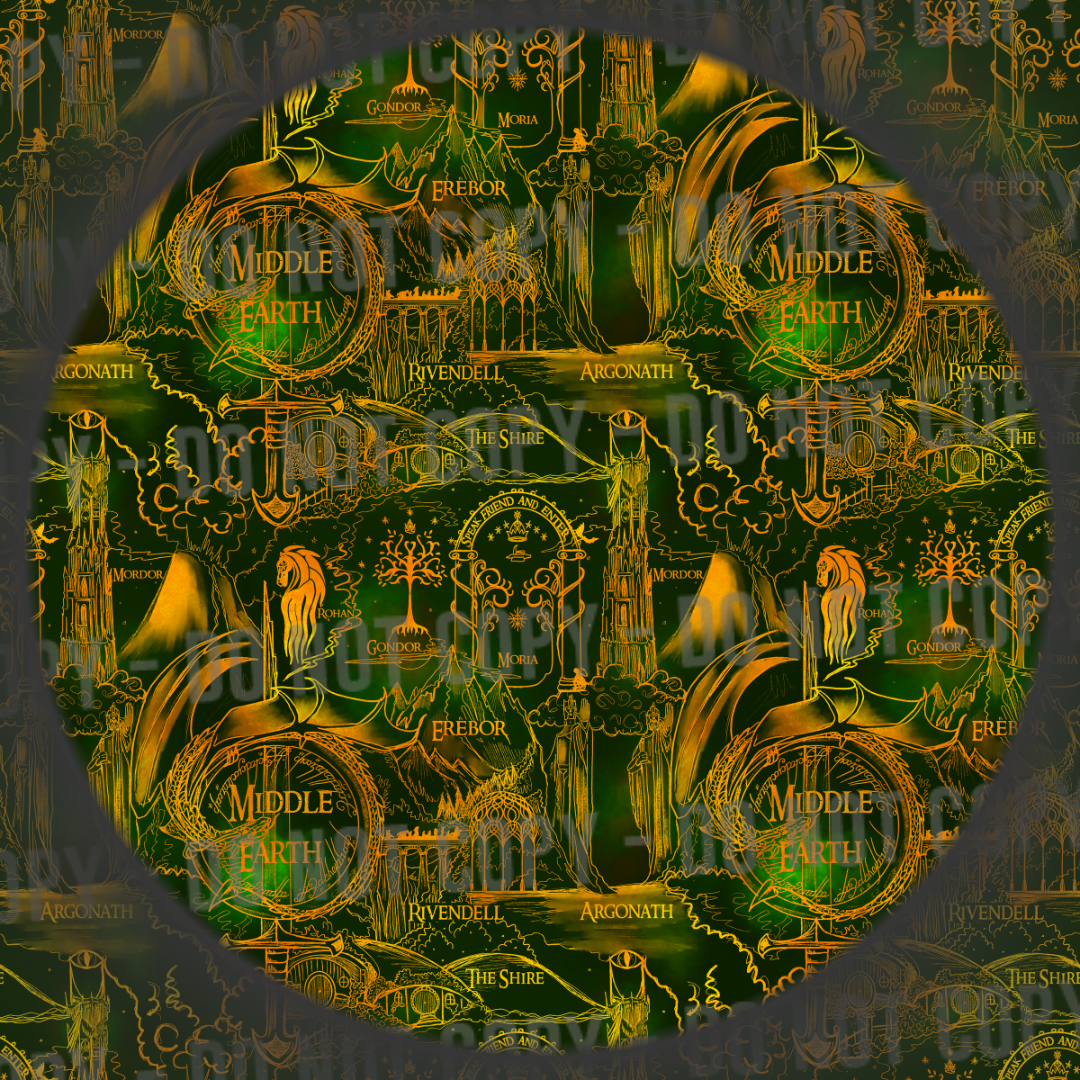 Ring Map - Green & Gold