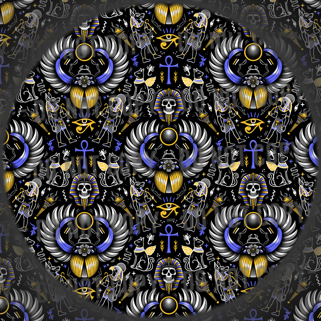 Sacred Scarab - Blue Gold