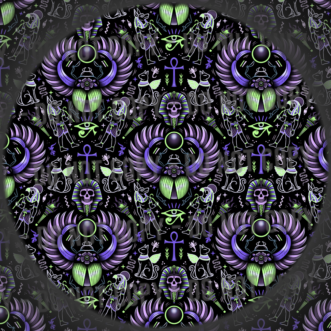 Sacred Scarab - Purple Green