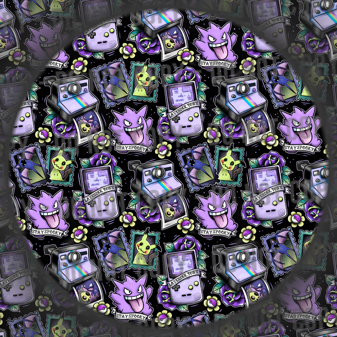 Spooky Monster Tattoos - Black