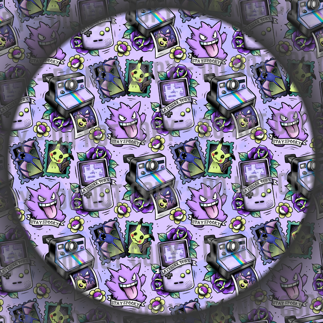 Spooky Monster Tattoos - Purple