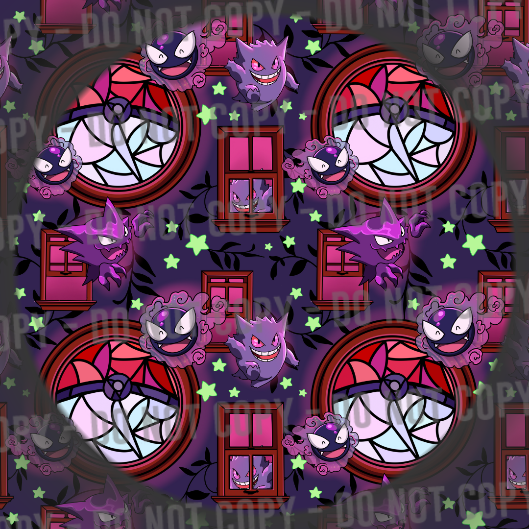 Stained Glass Ghost Monsters