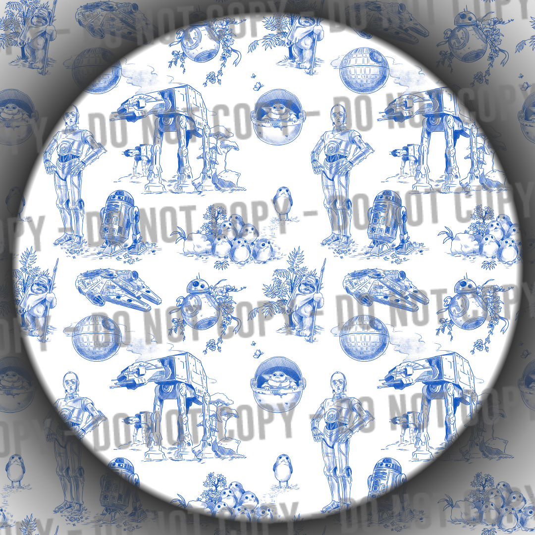 Toile Space - Blue