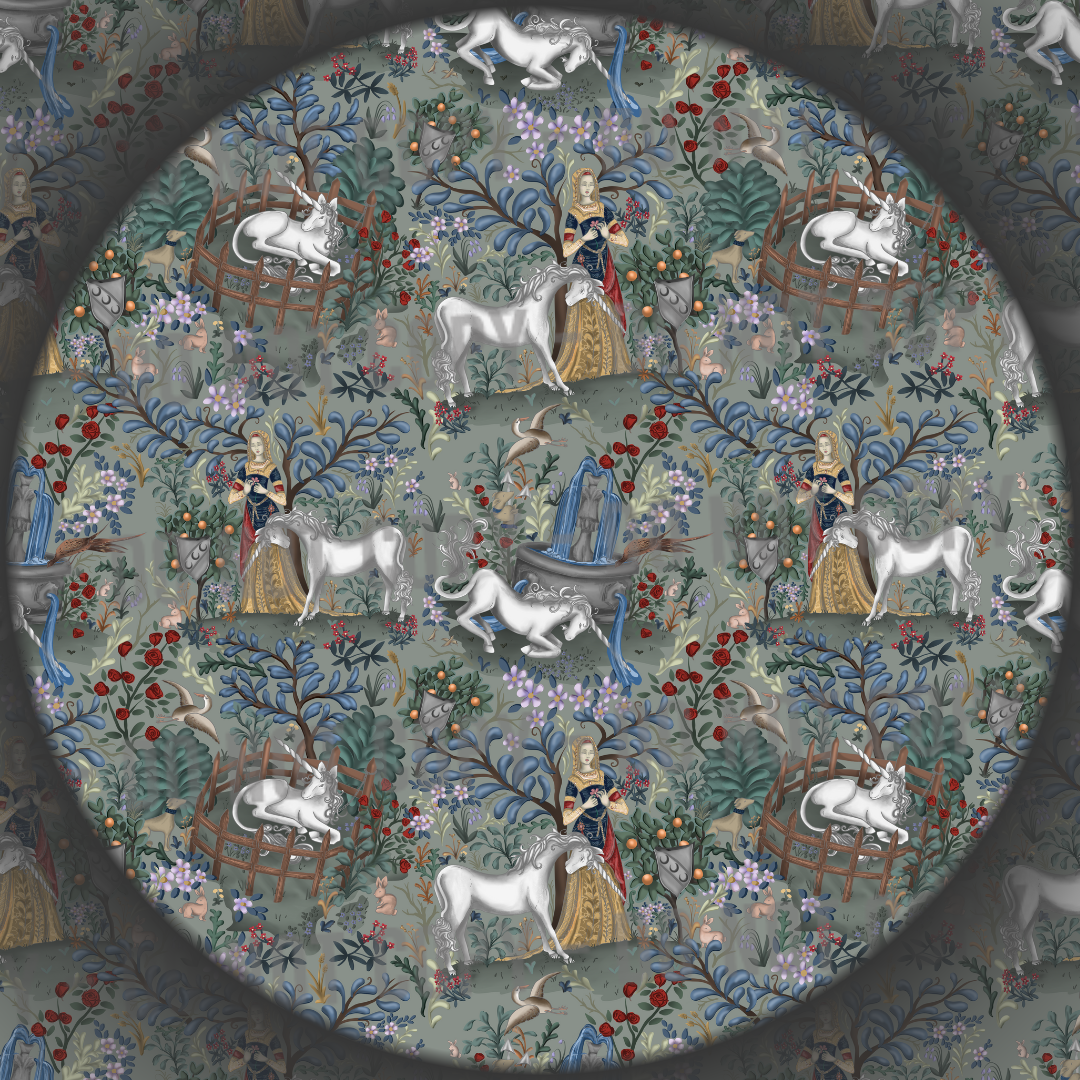 Unicorn Tapestry - Green