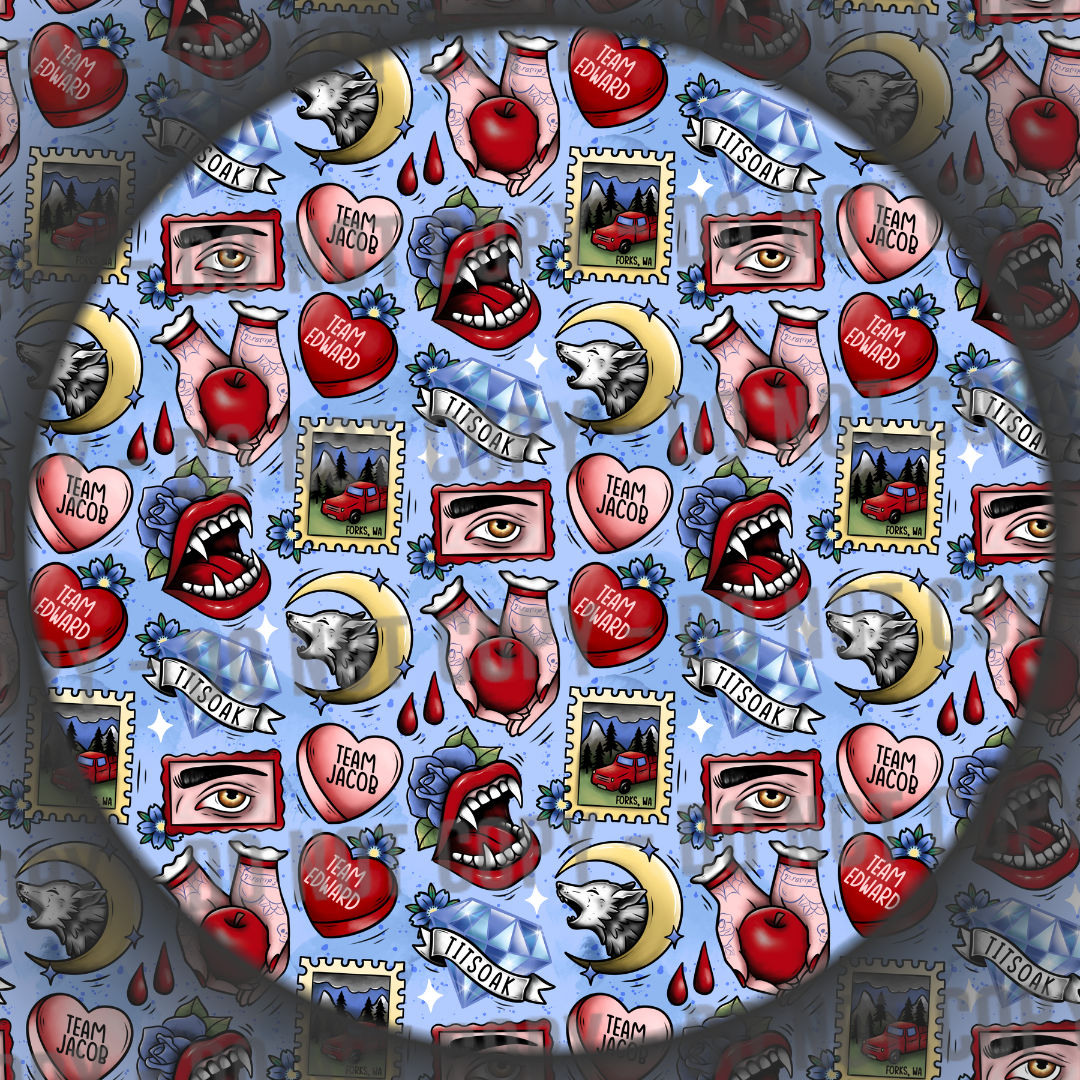 Vampire Tattoos - Light Blue