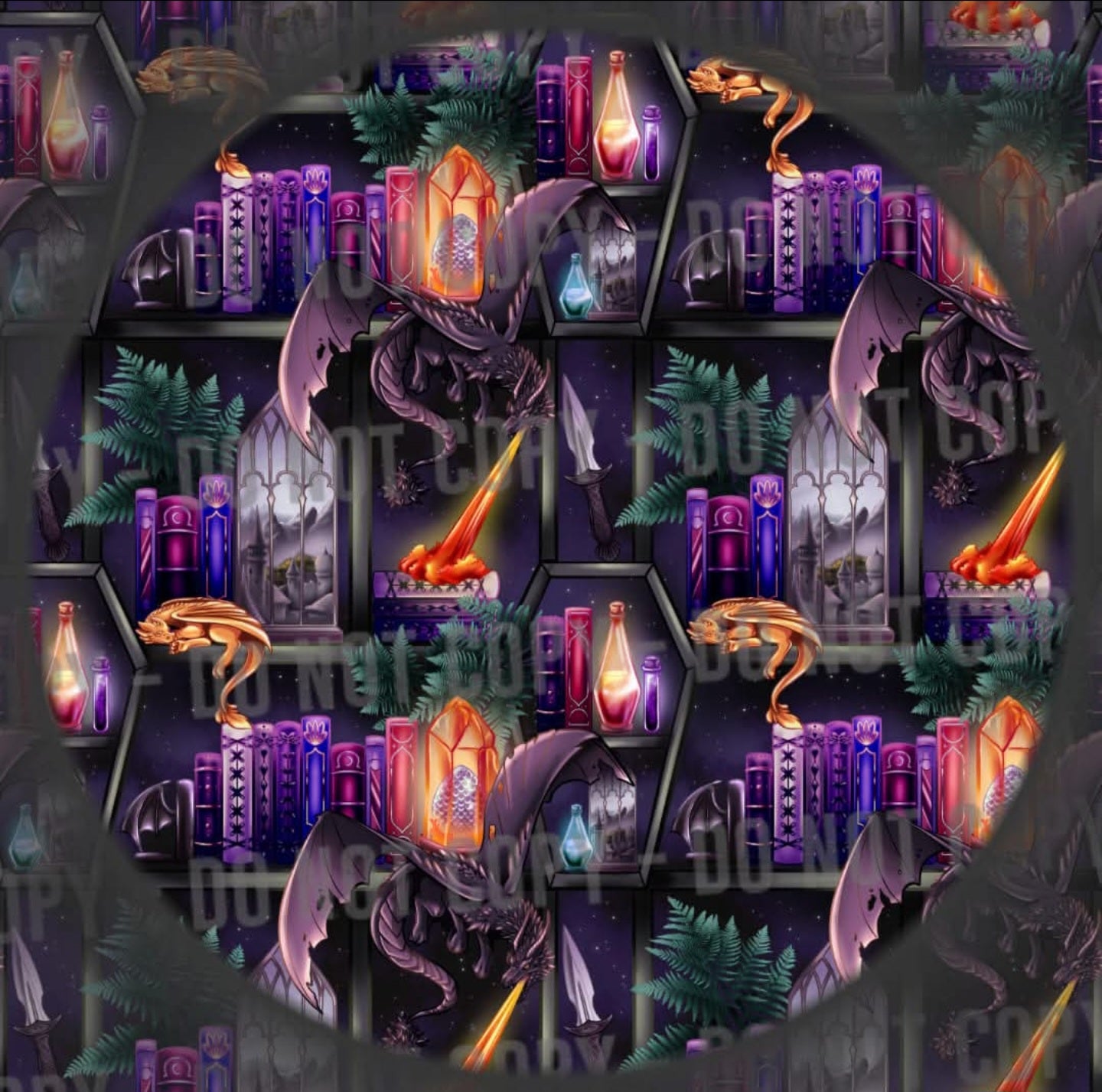 Void Dragon Bookshelf