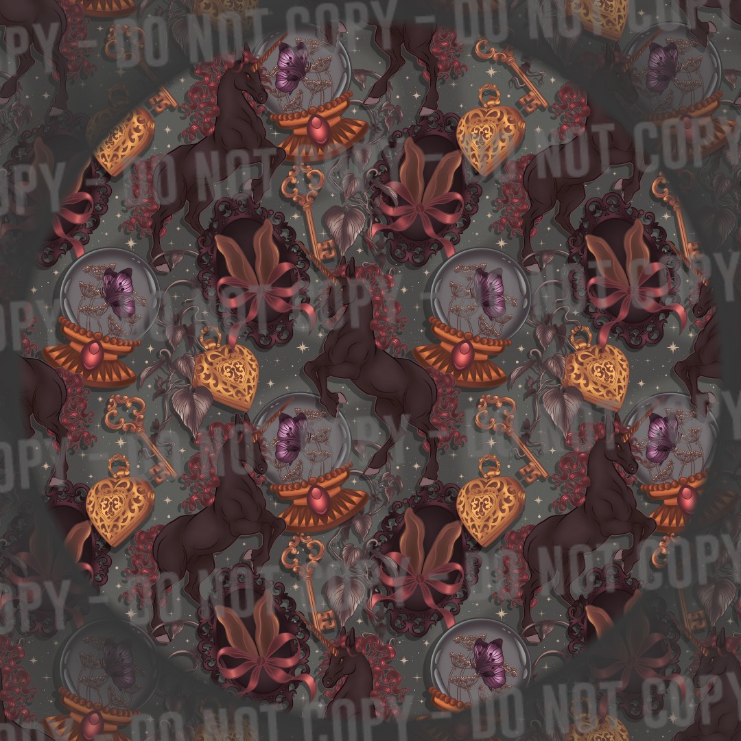 Whimsy Unicorn - Dark Grey