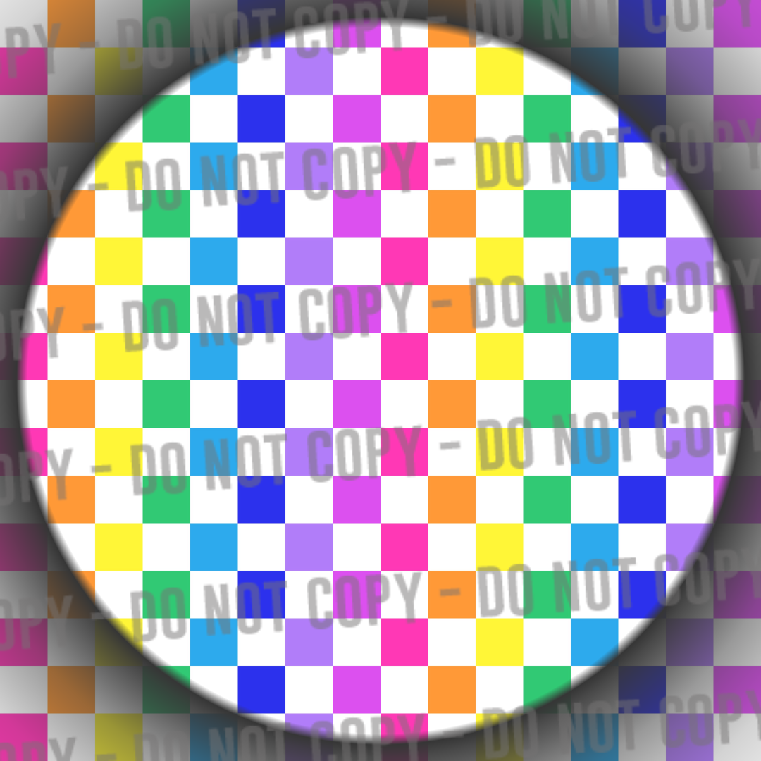 White Rainbow Checks