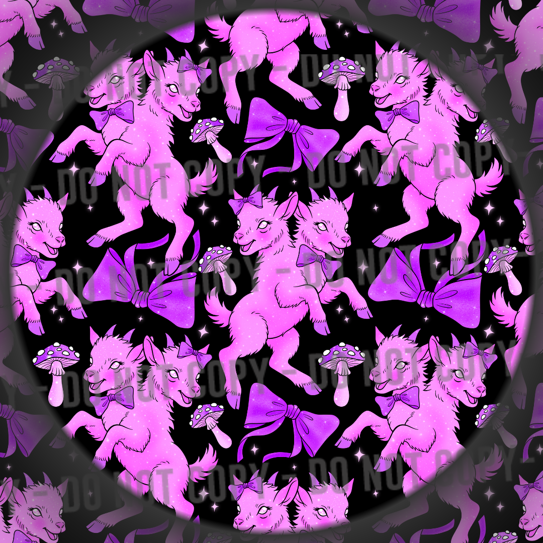 2 Headed Coquette Goats - Black