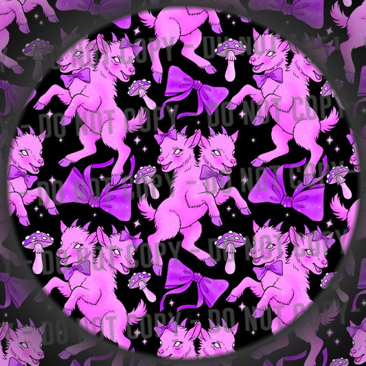 2 Headed Coquette Goats - Black