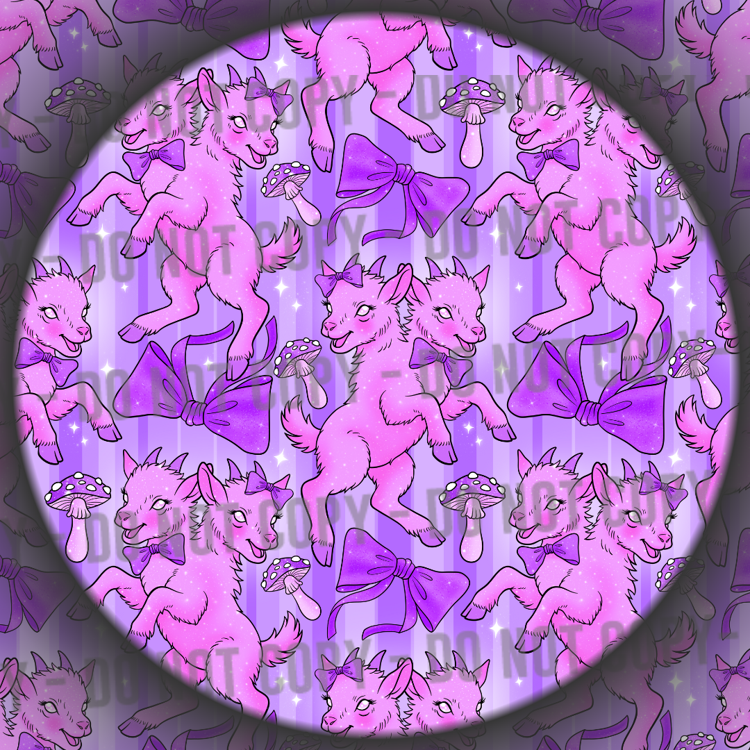 2 Headed Coquette Goats - Pink