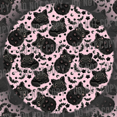 Black Cats & Bats - Pink