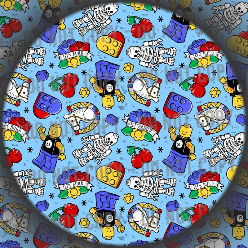 Brick Tattoos - Blue