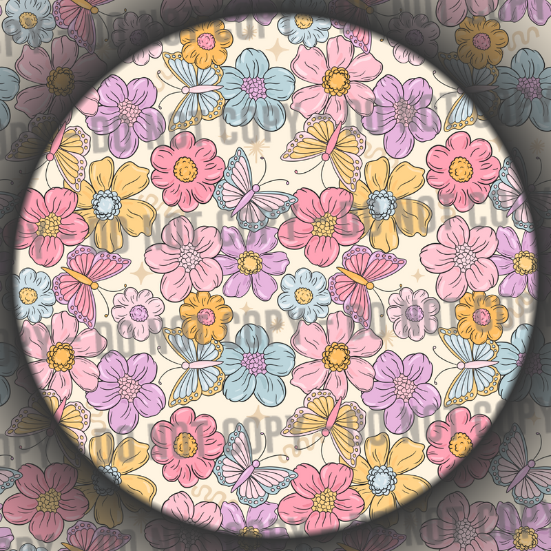 Bright Butterflies & Flowers