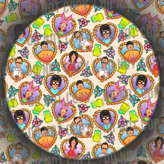 Burger Hearts - Tan