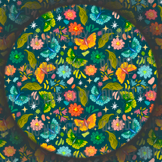 Butterflies - Teal