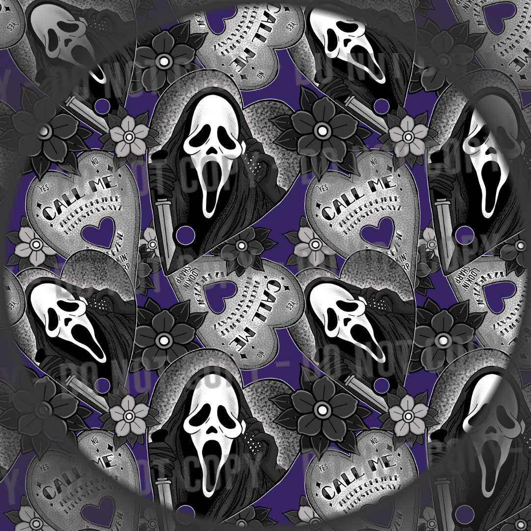 Call Me - Purple & Grey