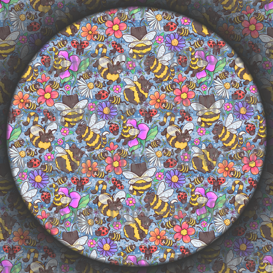 Cat Bees - Dark Blue