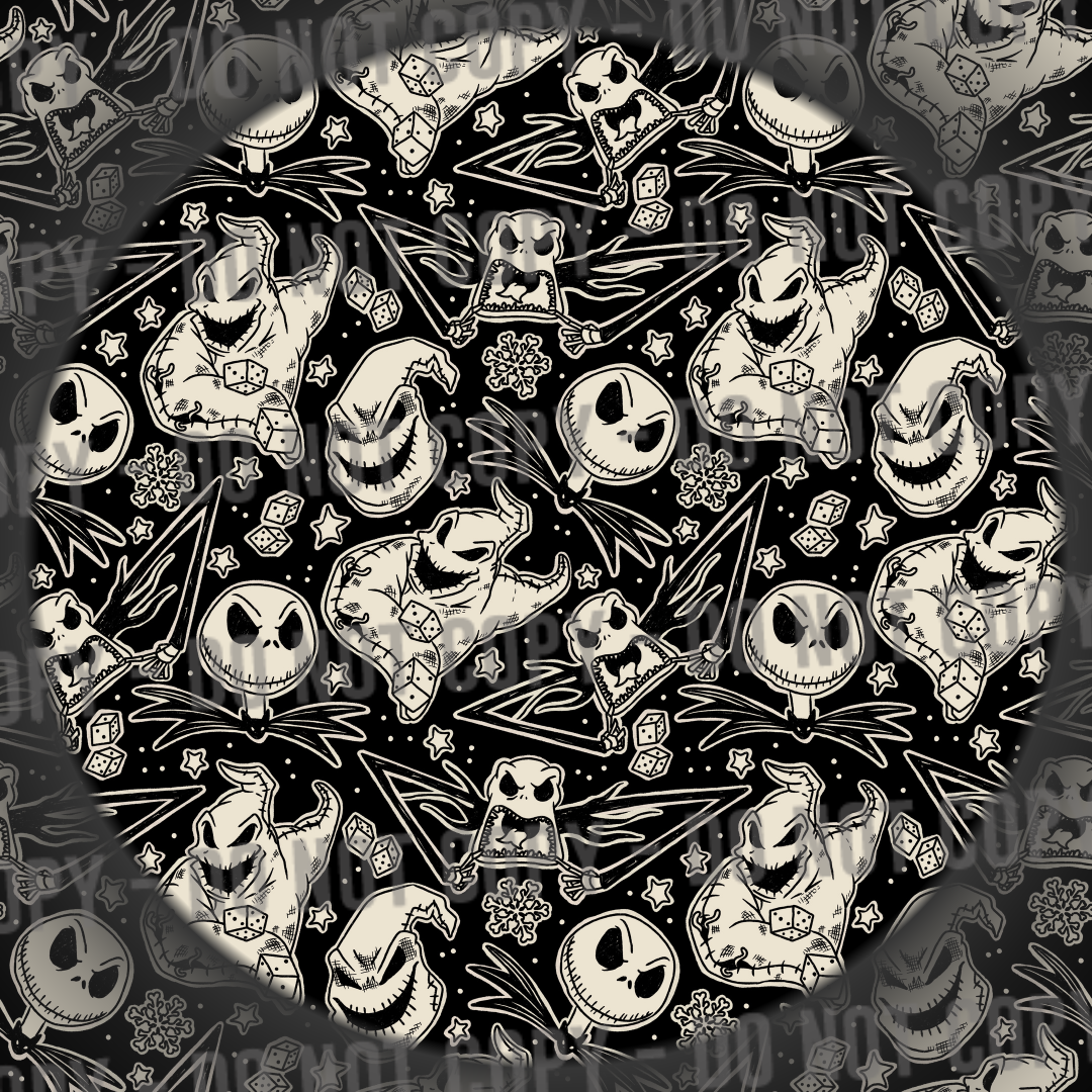 Christmas Nightmare - Black & White
