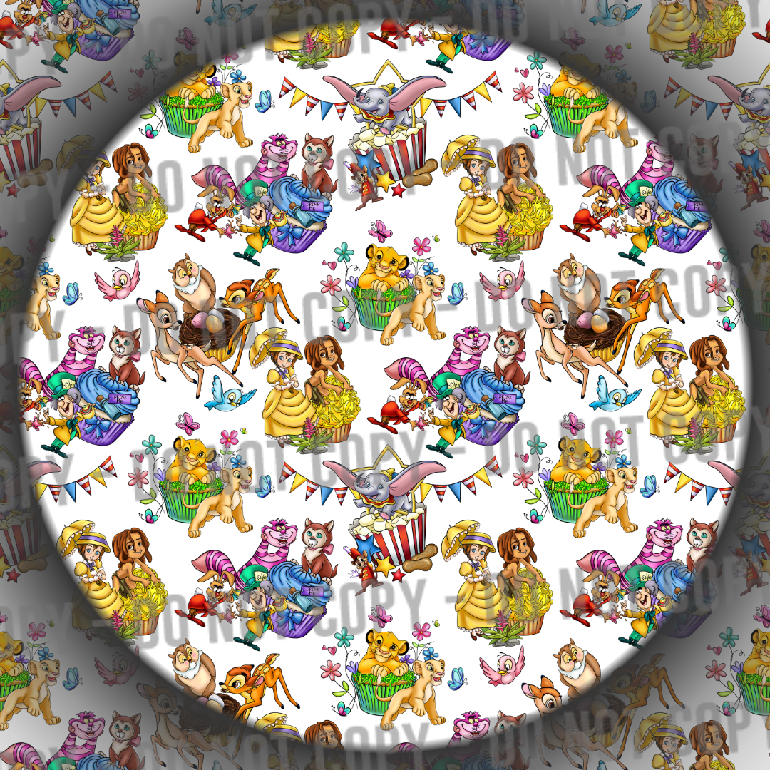 Clear Vinyl - Character Cupcakes