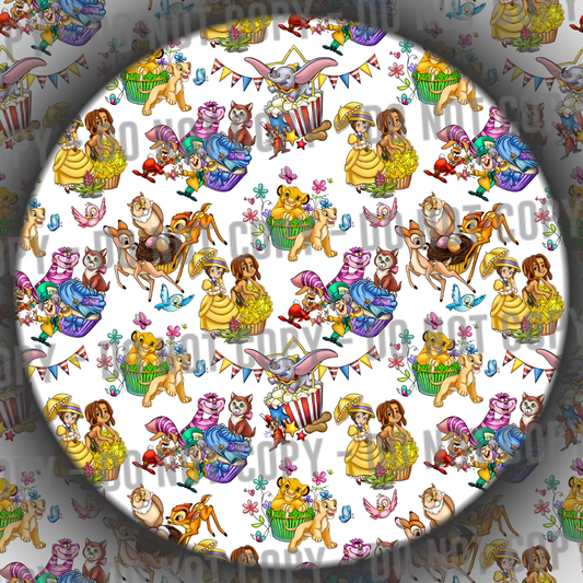 Clear Vinyl - Character Cupcakes