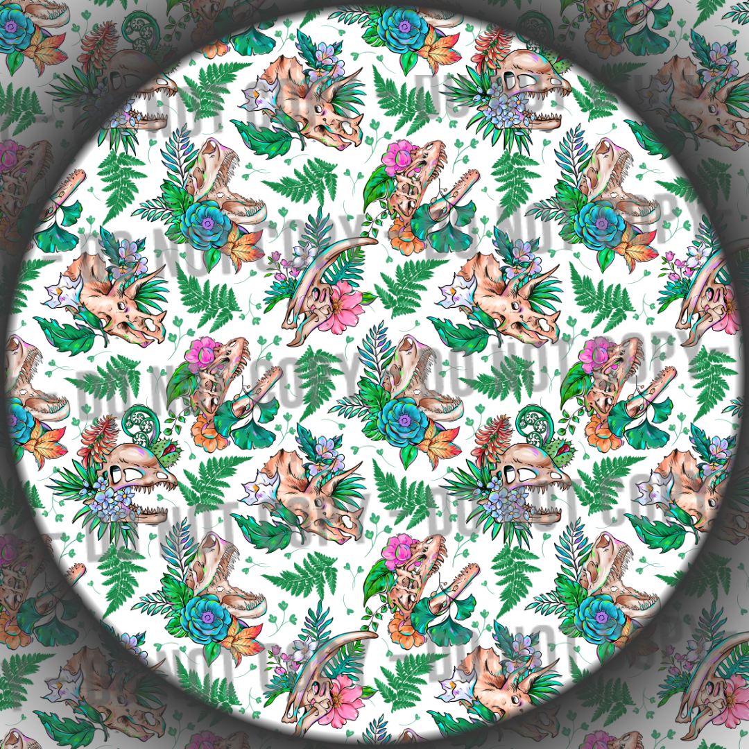 Clear Vinyl - Dinosaur Skulls